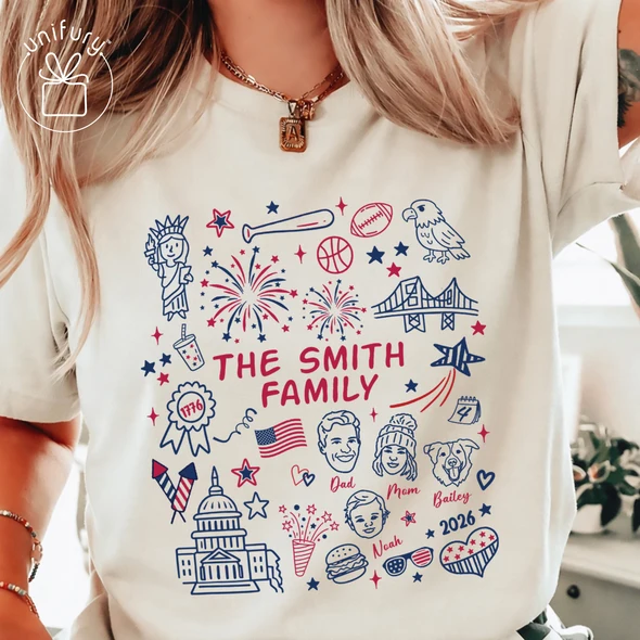 Custom 4th of July Family Face Line-art T-shirt – Comfort Colors 1717 – Independence Day Gifts – Family Gifts Custom 4th of July Family Face Line-art T-shirt – Comfort Colors 1717 – Independence Day Gifts – Family Gifts