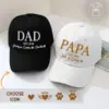 Custom Kids Name, Personalized Dad Gift Embroidered Hat