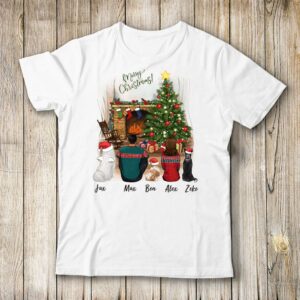 Personalized dog mom dad T-Shirt Christmas gifts for dog lovers – DOG & COUPLE